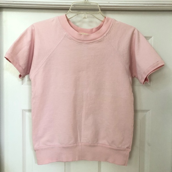 C&C California Pink Short Sleeve Pink Sweatshirt - Picture 6 of 16